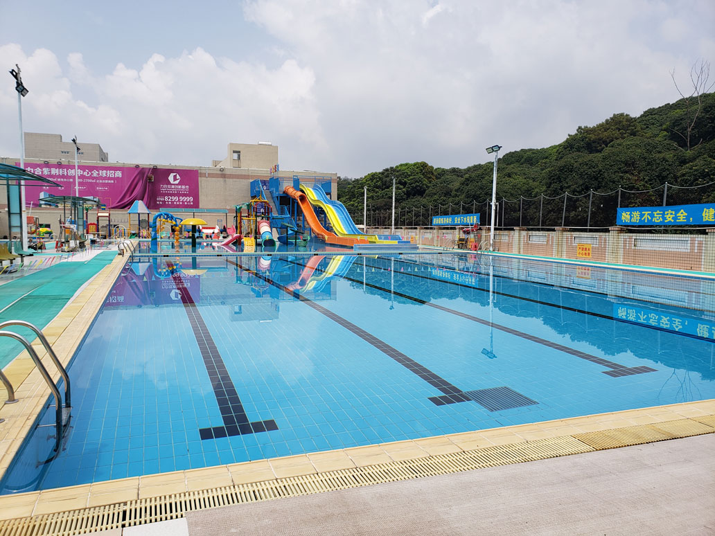 新健力清溪分館體育中心2020年水上樂園園區(qū)升級改造工程由廣州昊至泉集團(tuán)承接,目前正加大施工力度！